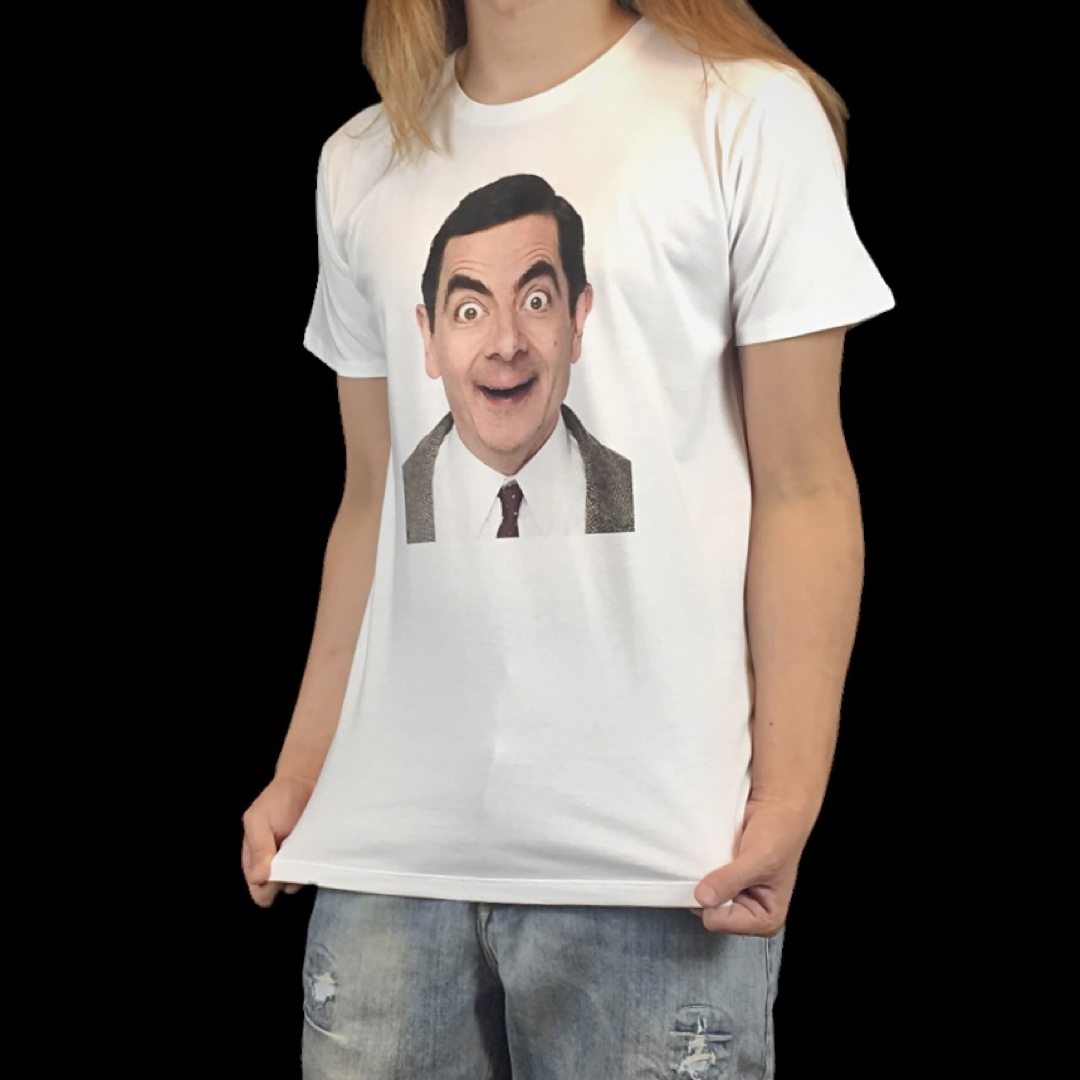 新品 Mr. Bean ミスタービーン 海外ドラマ 映画 コメディ 白 Tシャツ メンズのトップス(Tシャツ/カットソー(半袖/袖なし))の商品写真