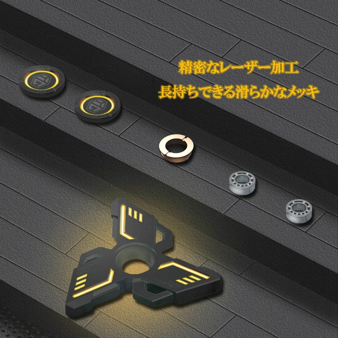 【色: ブルー】Seven's Home 夜光 指先スピナー ハンドスピナー ス キッズ/ベビー/マタニティのおもちゃ(その他)の商品写真