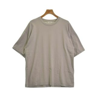 エイトン(ATON)のATON エイトン Tシャツ・カットソー 06(XXL位) グレーベージュ 【古着】【中古】(Tシャツ/カットソー(半袖/袖なし))