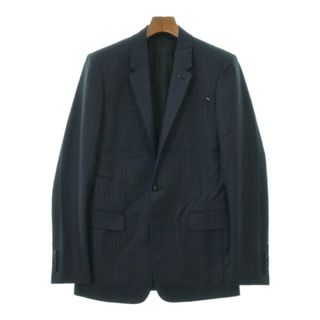 ベルルッティ(Berluti)のBerluti テーラードジャケット 46(M位) 紺x水色(ストライプ) 【古着】【中古】(テーラードジャケット)