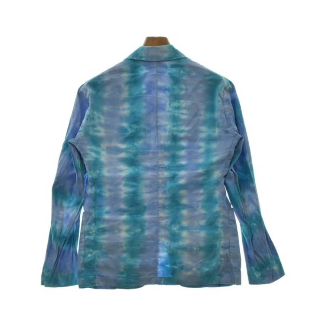 MONITALY(モニタリー)のMONITALY カジュアルジャケット 36(M位) 青緑x紫(タイダイ) 【古着】【中古】 メンズのジャケット/アウター(テーラードジャケット)の商品写真