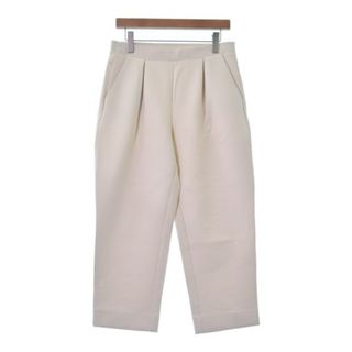 バナナリパブリック(Banana Republic)のBANANA REPUBLIC バナナリパブリック クロップドパンツ M 白 【古着】【中古】(クロップドパンツ)