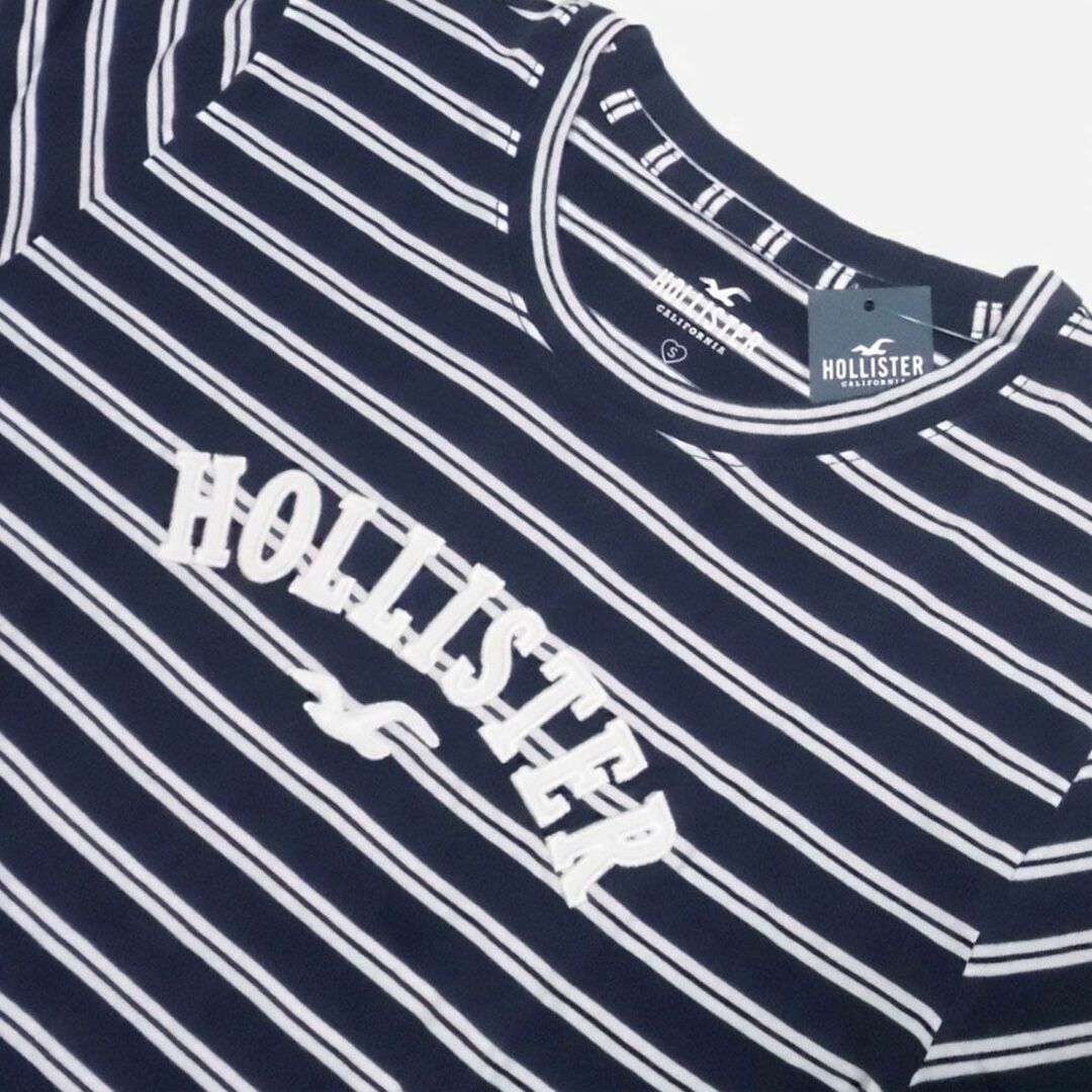 Hollister - ☆新品☆ホリスター☆アップリケロゴボーダー半袖Tシャツ 