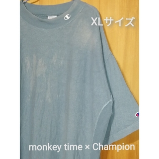 モンキータイム(MONKEY TIME（UNITED ARROWS）)のmonkey time　XLサイズ　エイジング加工リブビックTシャツ(Tシャツ/カットソー(半袖/袖なし))