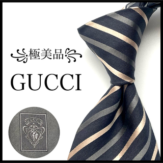 Gucci - ꧁極美品꧂ グッチ ネクタイ レジメンタル ストライプ 