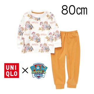 ユニクロ(UNIQLO)の【新品未使用】ユニクロ ベビー パウ・パトロール パジャマ（長袖）80(パジャマ)