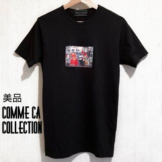 美品 COMME CA COLLECTION 半袖Tシャツ ブラック 日本製