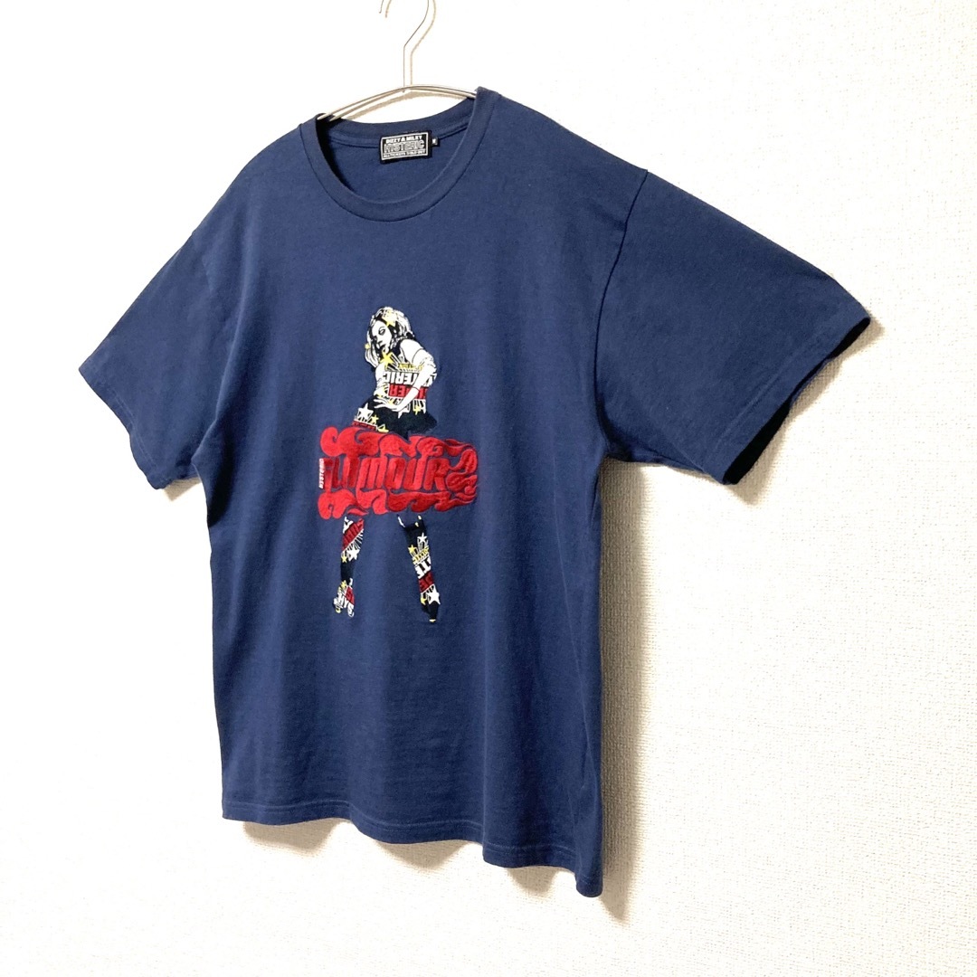 HYSTERIC GLAMOUR   美品ヒステリックグラマー Tシャツ 刺繍ロゴ