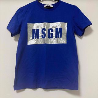 エムエスジイエム(MSGM)のMSGM レディース　Tシャツ　ブルー　Sサイズ(Tシャツ(半袖/袖なし))