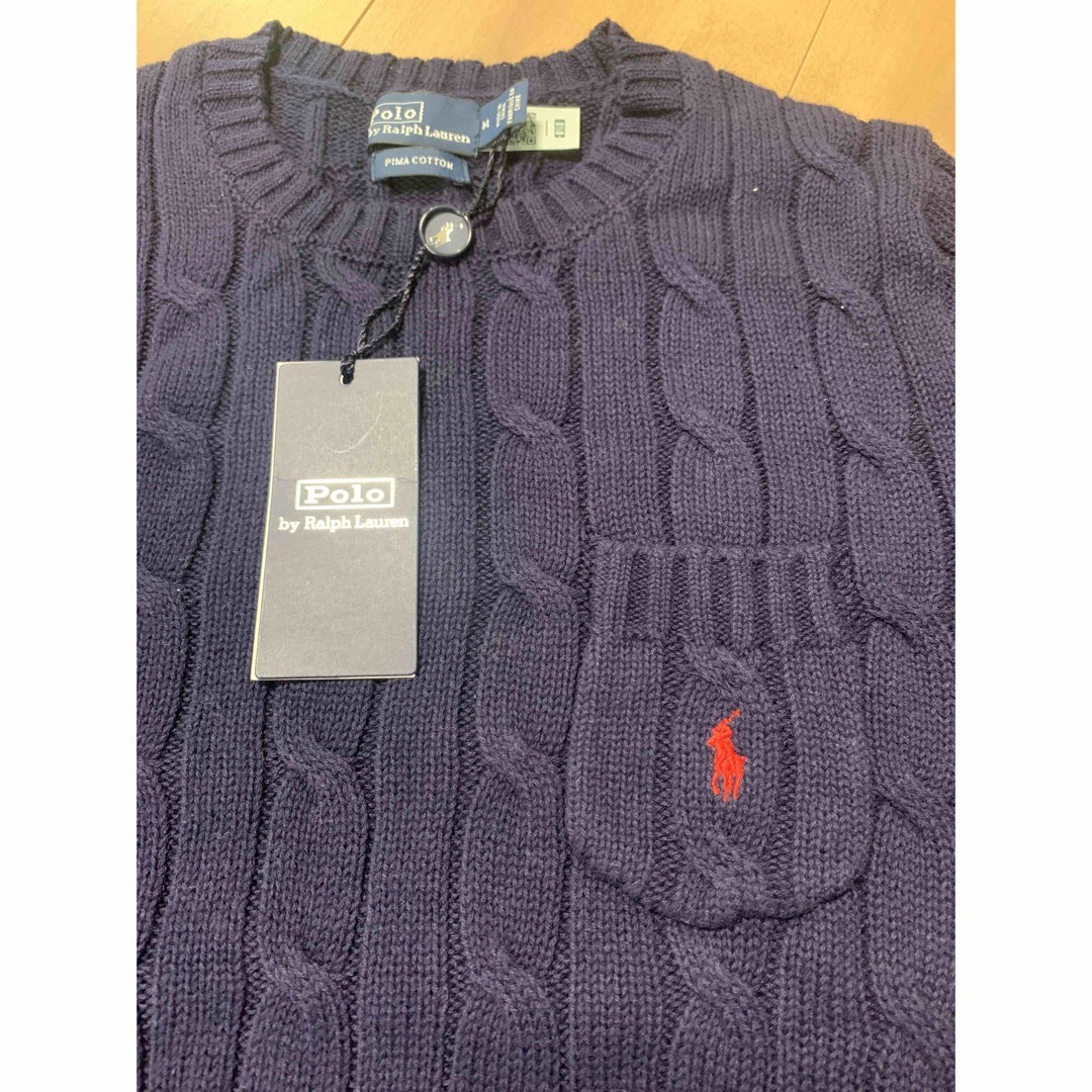 Ralph Lauren(ラルフローレン)の新品未使用　ラルフローレン 半袖 ケーブル ニット レディースのトップス(ニット/セーター)の商品写真