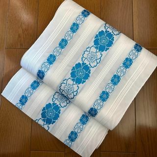 【処分品！】夏帯　紗献上 袋名古屋帯（八寸名古屋帯） 仕立上がり(着物)