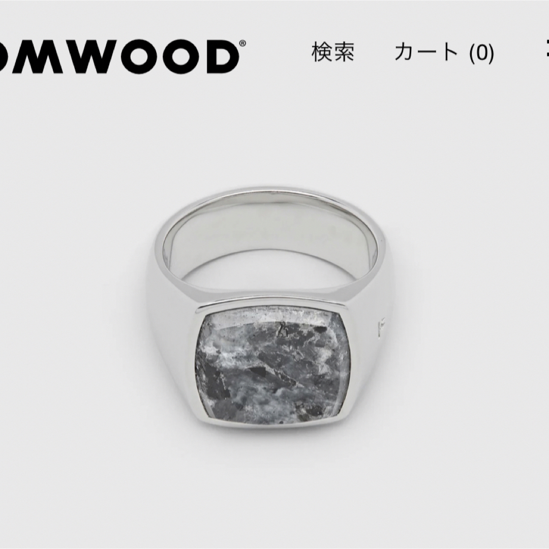 TOMWOOD Cushion Larvikite リング