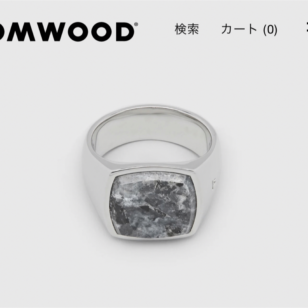 TOMWOOD Cushion Larvikite リング メンズのアクセサリー(リング(指輪))の商品写真