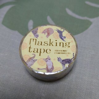 猫柄 マスキングテープ(カラー箔)(テープ/マスキングテープ)