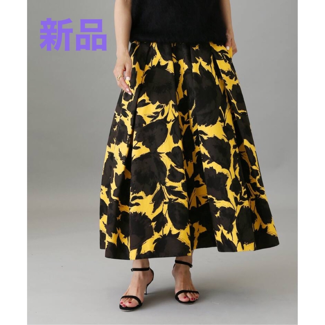 新品VERMEIL par iena コットングログランフラワープリントスカート