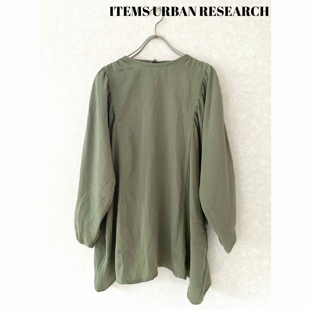 URBAN RESEARCH(アーバンリサーチ)の【ITEMS URBAN RESEARCH】ボリュームスリーブ七分袖ブラウス レディースのトップス(シャツ/ブラウス(長袖/七分))の商品写真