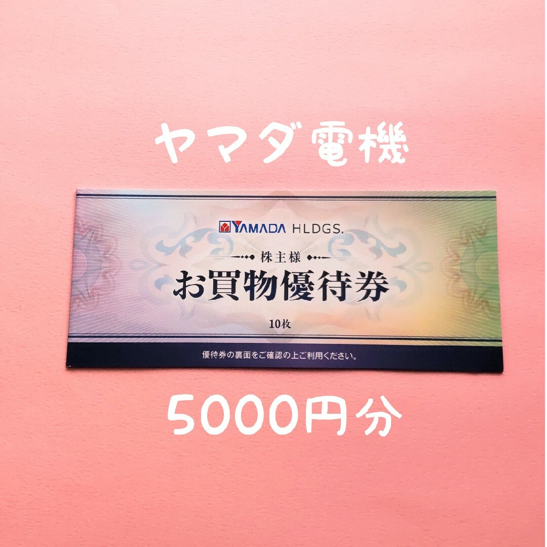 ヤマダ電機 株主優待5,000円分（500円×10枚）