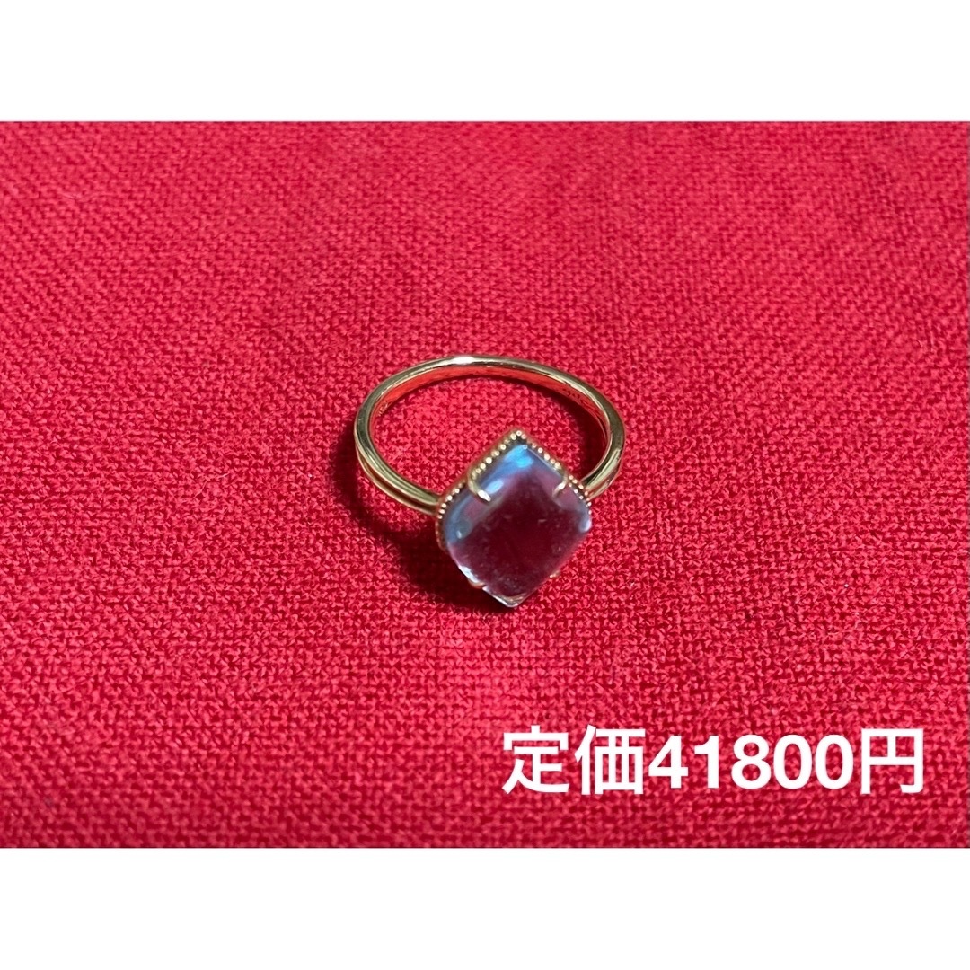 agete - 新品!送料込!agete (アガット)K10ブルートパーズ リングの