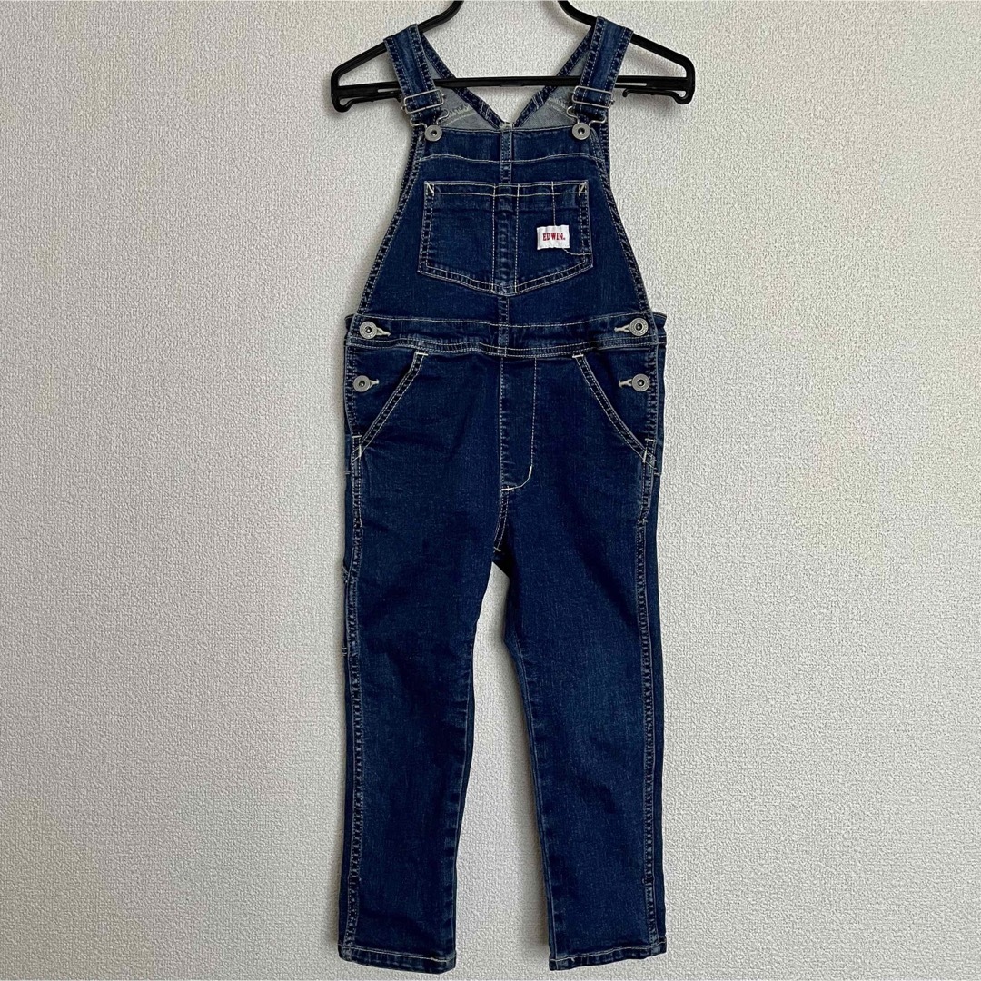 EDWIN(エドウィン)のEDWIN エドウィン オーバーオール 110cm キッズ/ベビー/マタニティのキッズ服男の子用(90cm~)(パンツ/スパッツ)の商品写真