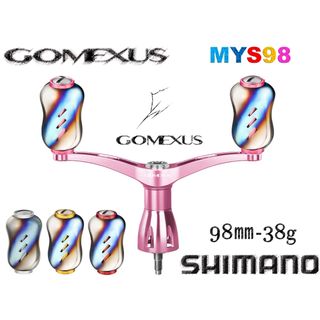 ゴメクサス(GOMEXUS)のゴメクサス 98mm チタン製　シマノ　ダブルハンドル　アルテグラ　チタンピンク(リール)