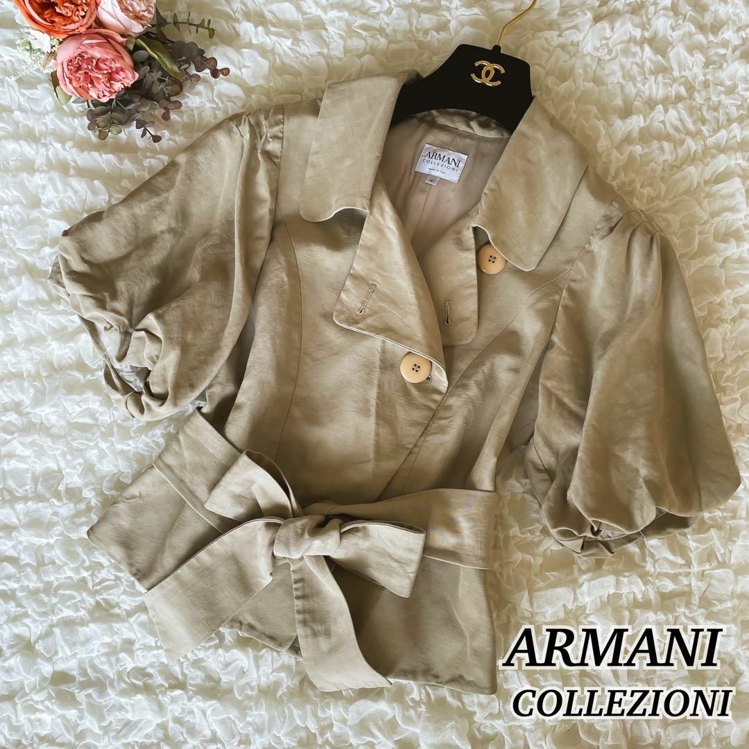 ARMANI COLLEZIONI - アルマーニコレツォーニ シルク×リネン素材