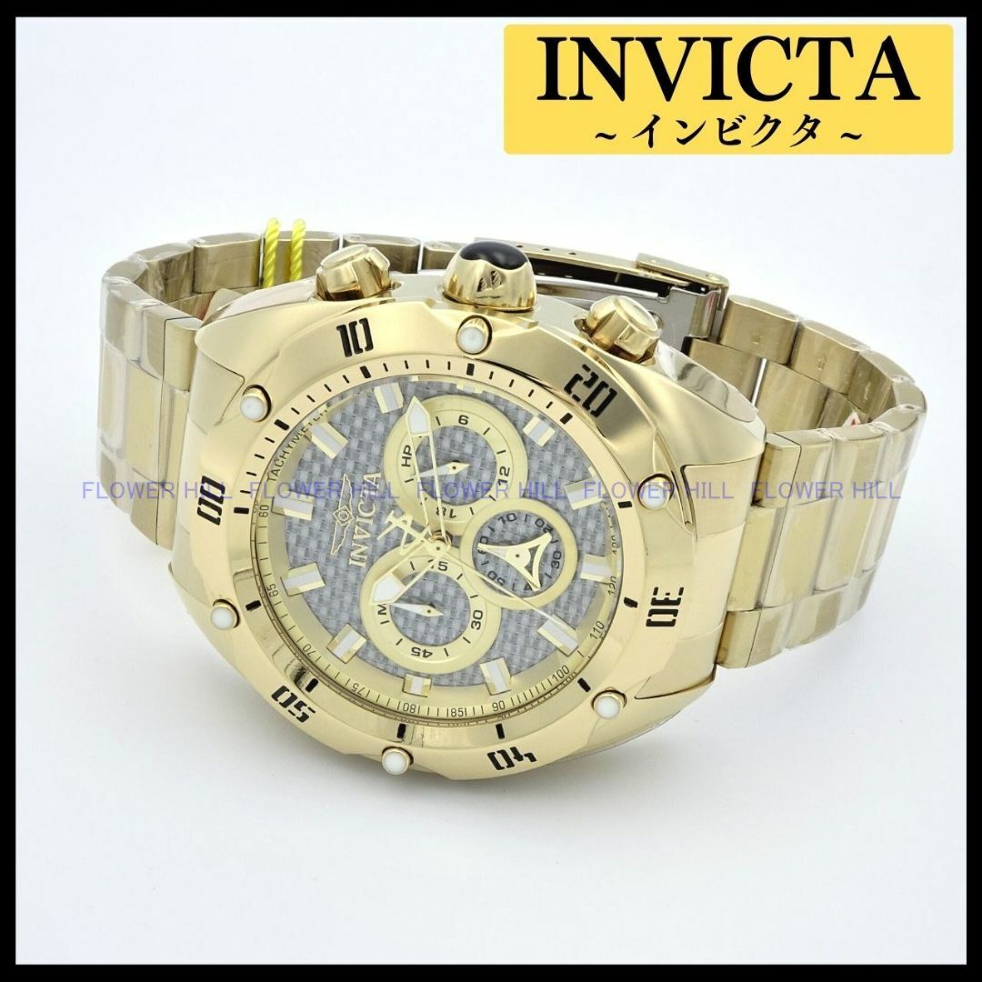 INVICTA 腕時計 メンズ VENOM 38132 クォーツ ゴールド-