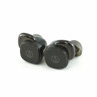 オーディオテクニカ(audio-technica)のaudio-technica ATH-SQ1TW 左右イヤホンのみ USED品 オーディオテクニカ 両耳 LR ワイヤレス IPX4 マイク ブラック 完動品 S V8807(ヘッドフォン/イヤフォン)