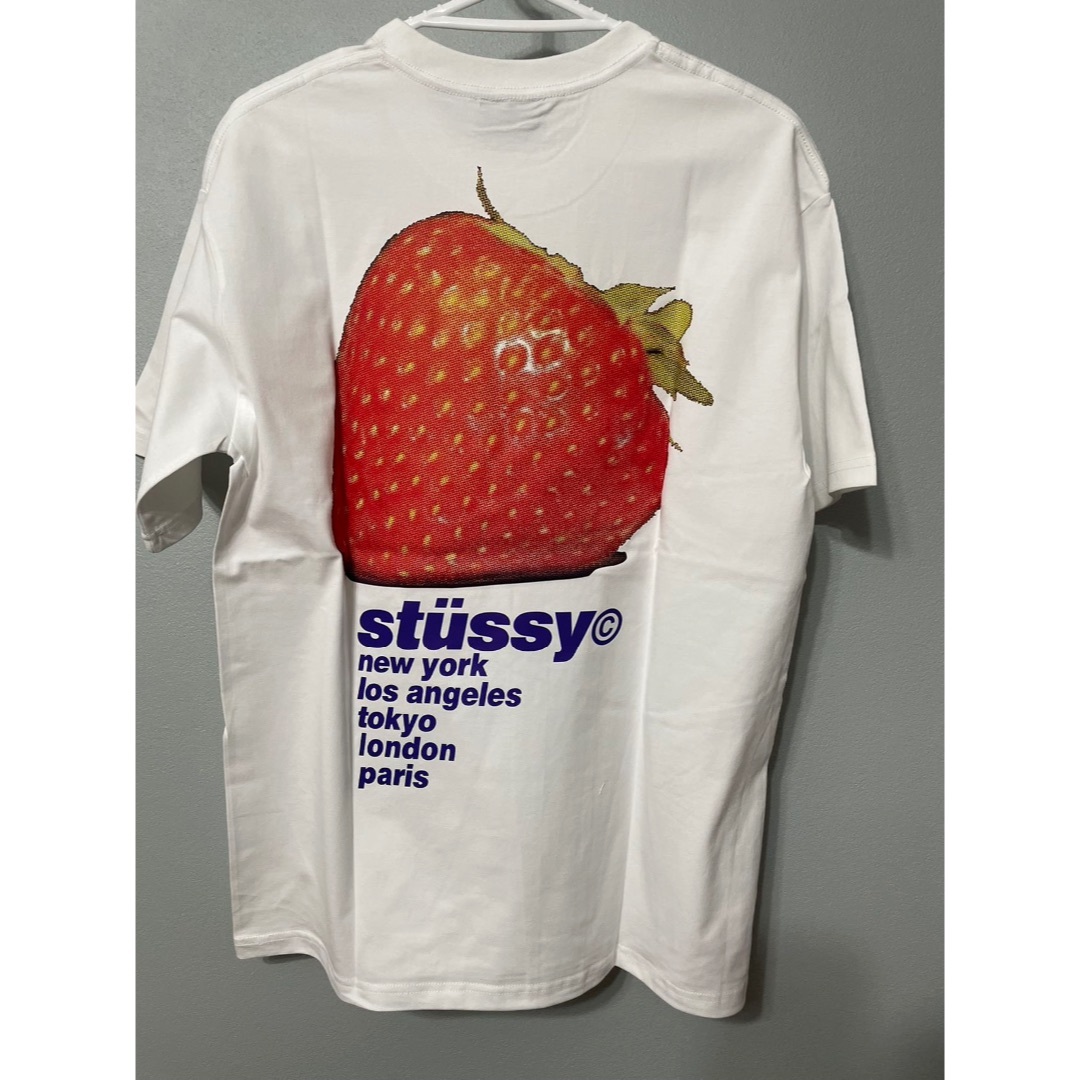 stussy ステューシー Tシャツ ホワイト いちご L