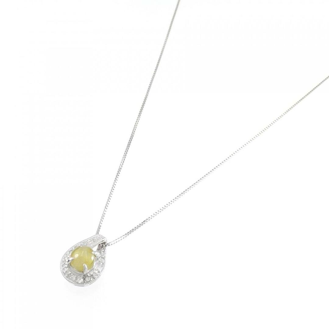 PT クリソベリルキャッツ ネックレス 2.96CT