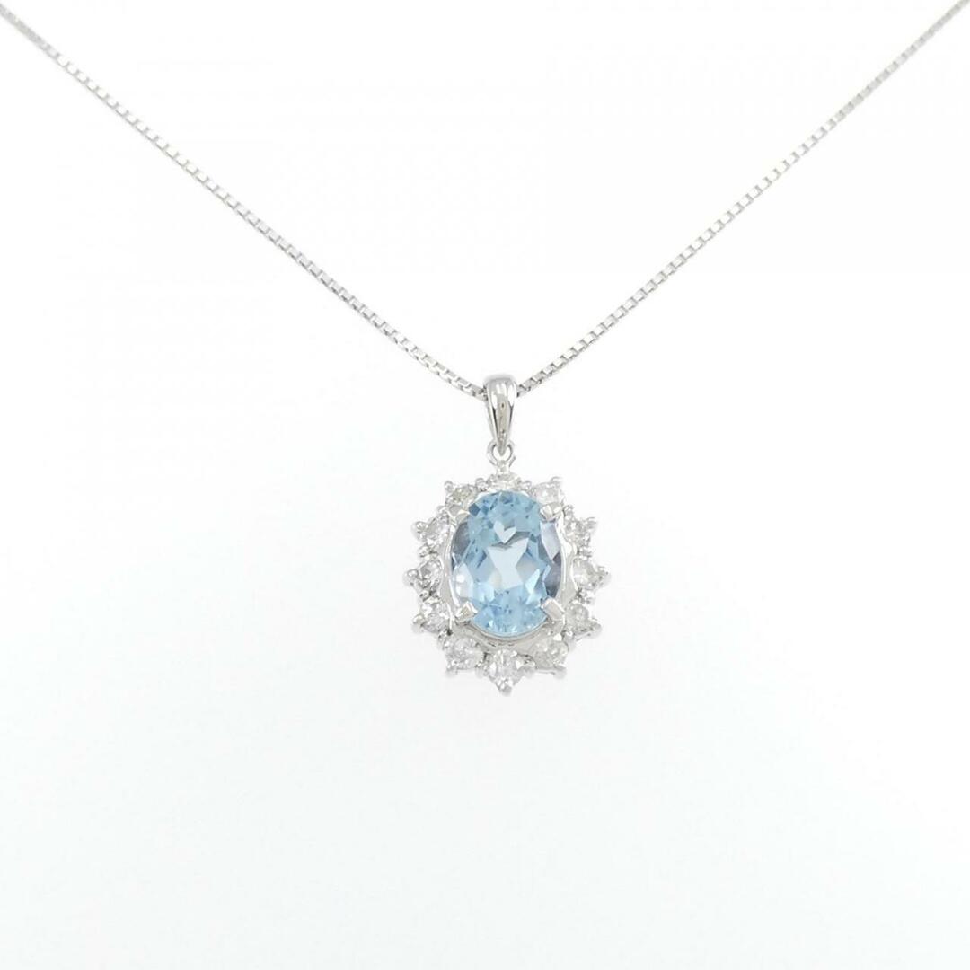 PT アクアマリン ネックレス 1.75CT | フリマアプリ ラクマ