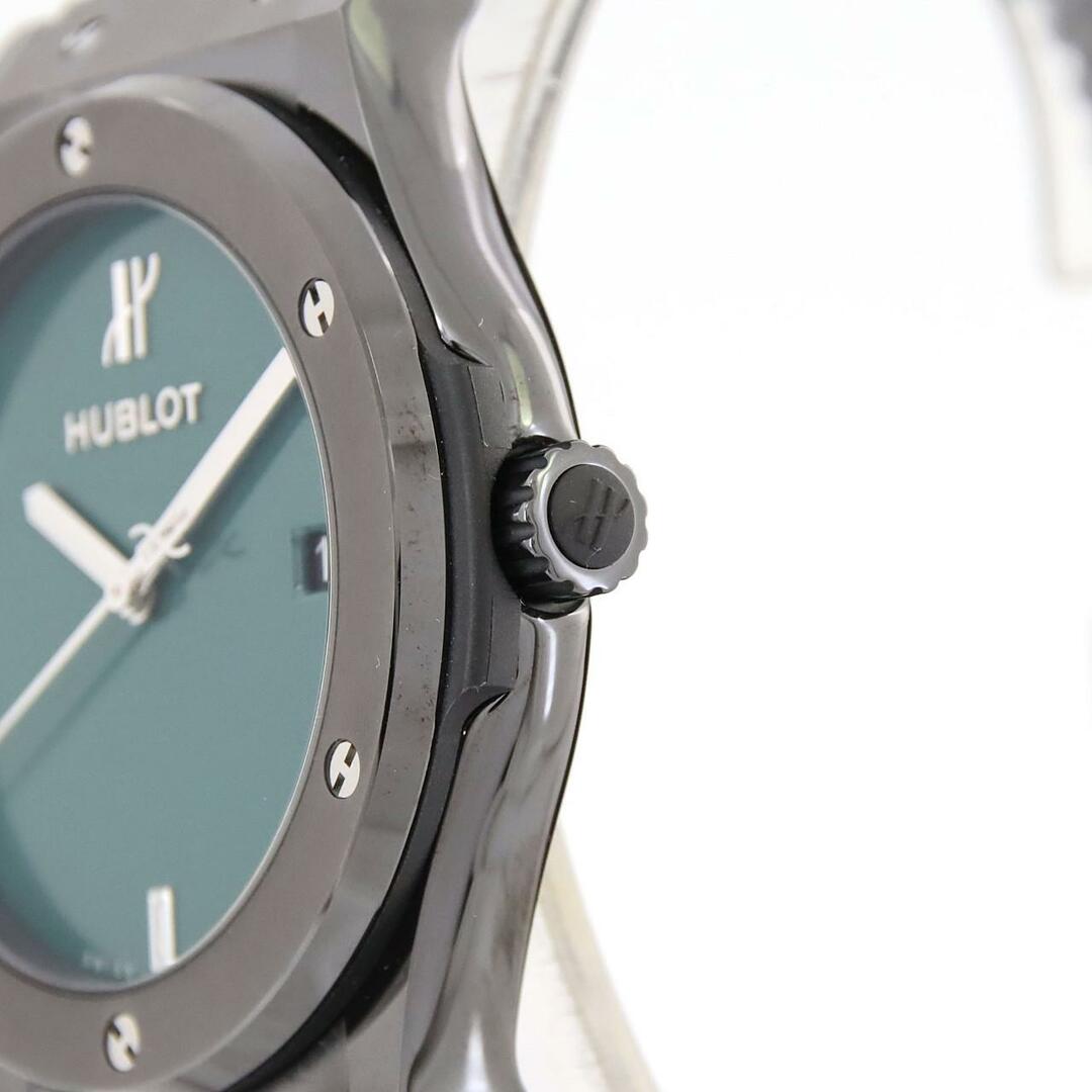 HUBLOT(ウブロ)のウブロ クラシックフュージョンブラックセラミックブリティッシュグリーン 511.CM.5270.RX.MYOS セラミック 自動巻 メンズの時計(腕時計(アナログ))の商品写真