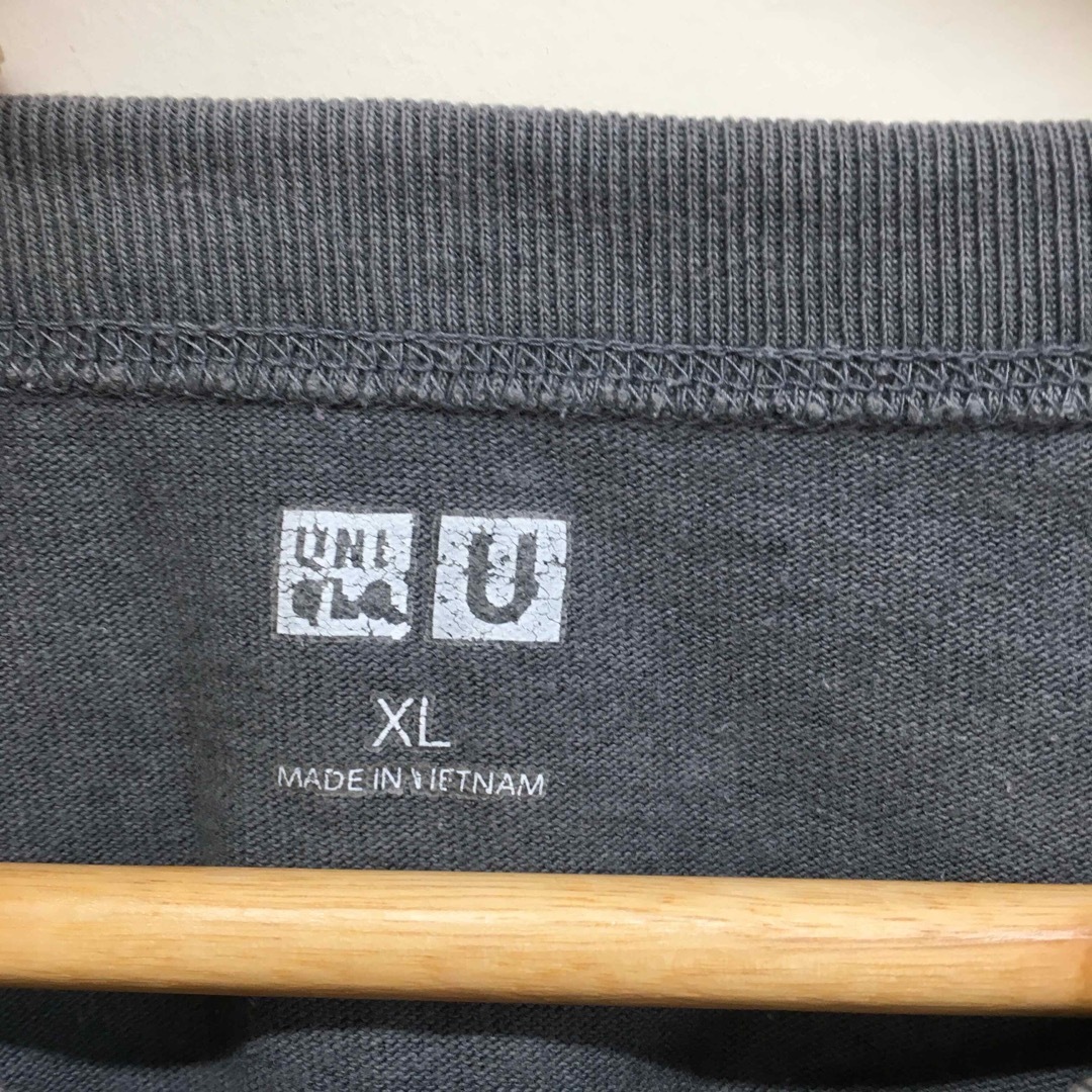 UNIQLO(ユニクロ)のUNIQLO クルーネックT (半袖) XL グレー　419571 メンズのトップス(Tシャツ/カットソー(半袖/袖なし))の商品写真