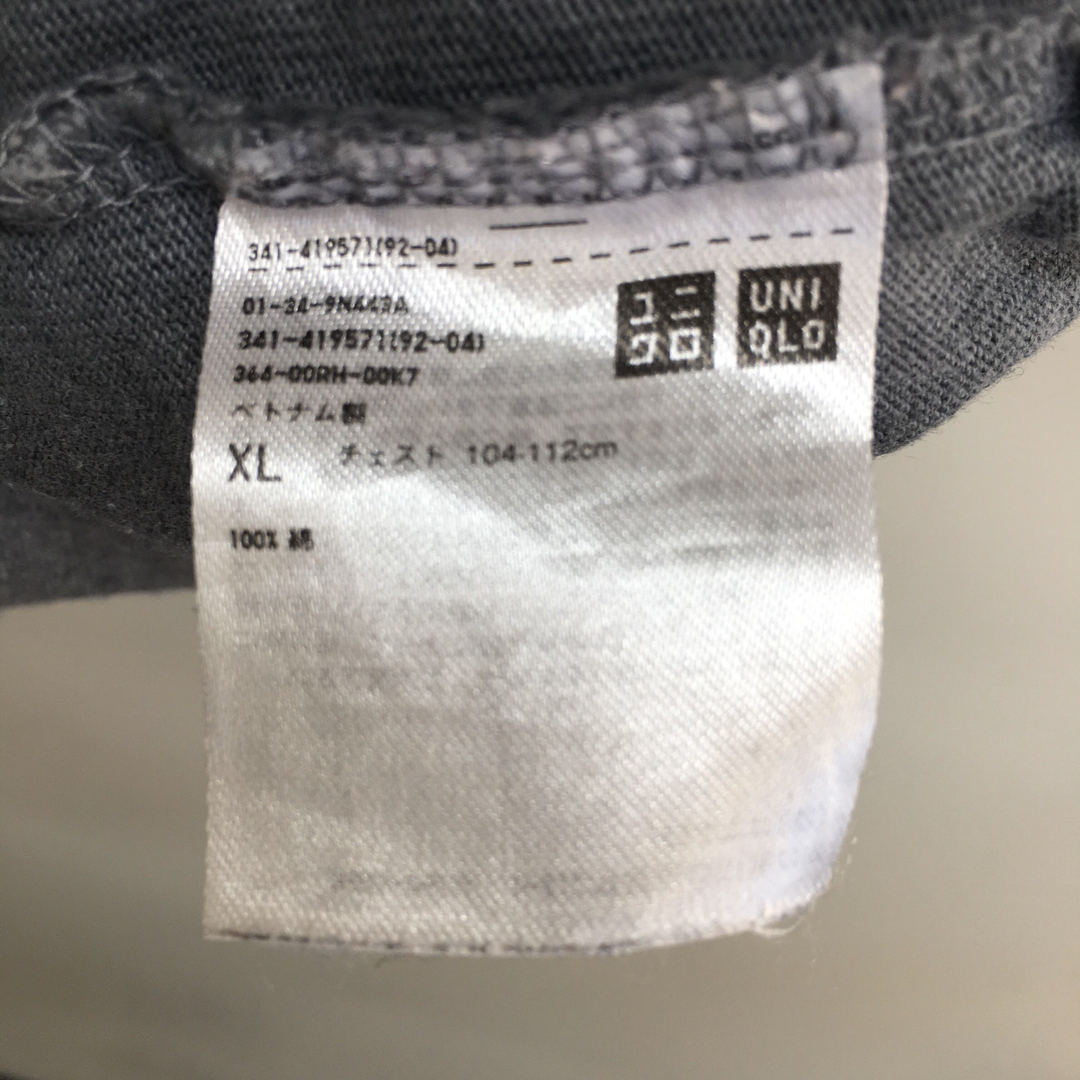 UNIQLO(ユニクロ)のUNIQLO クルーネックT (半袖) XL グレー　419571 メンズのトップス(Tシャツ/カットソー(半袖/袖なし))の商品写真