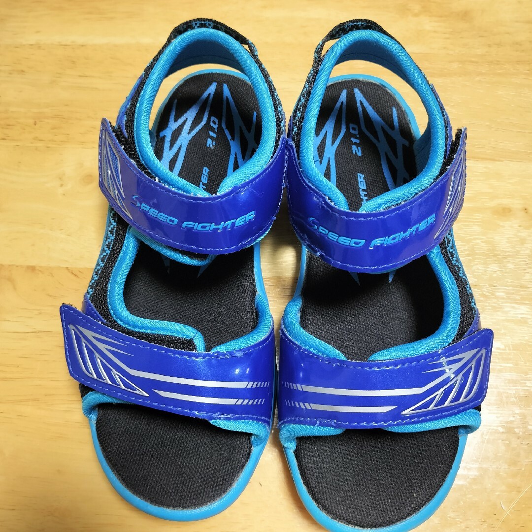 スピードファイター　サンダル　21 ブルー キッズ/ベビー/マタニティのキッズ靴/シューズ(15cm~)(サンダル)の商品写真