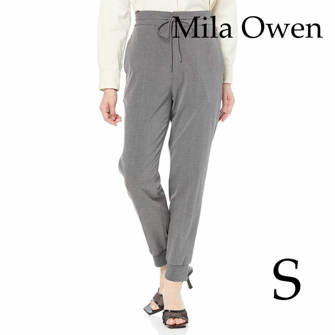 Mila Owen(ミラオーウェン)　ウエストゴムセンタープレス裾絞りパンツ | フリマアプリ ラクマ