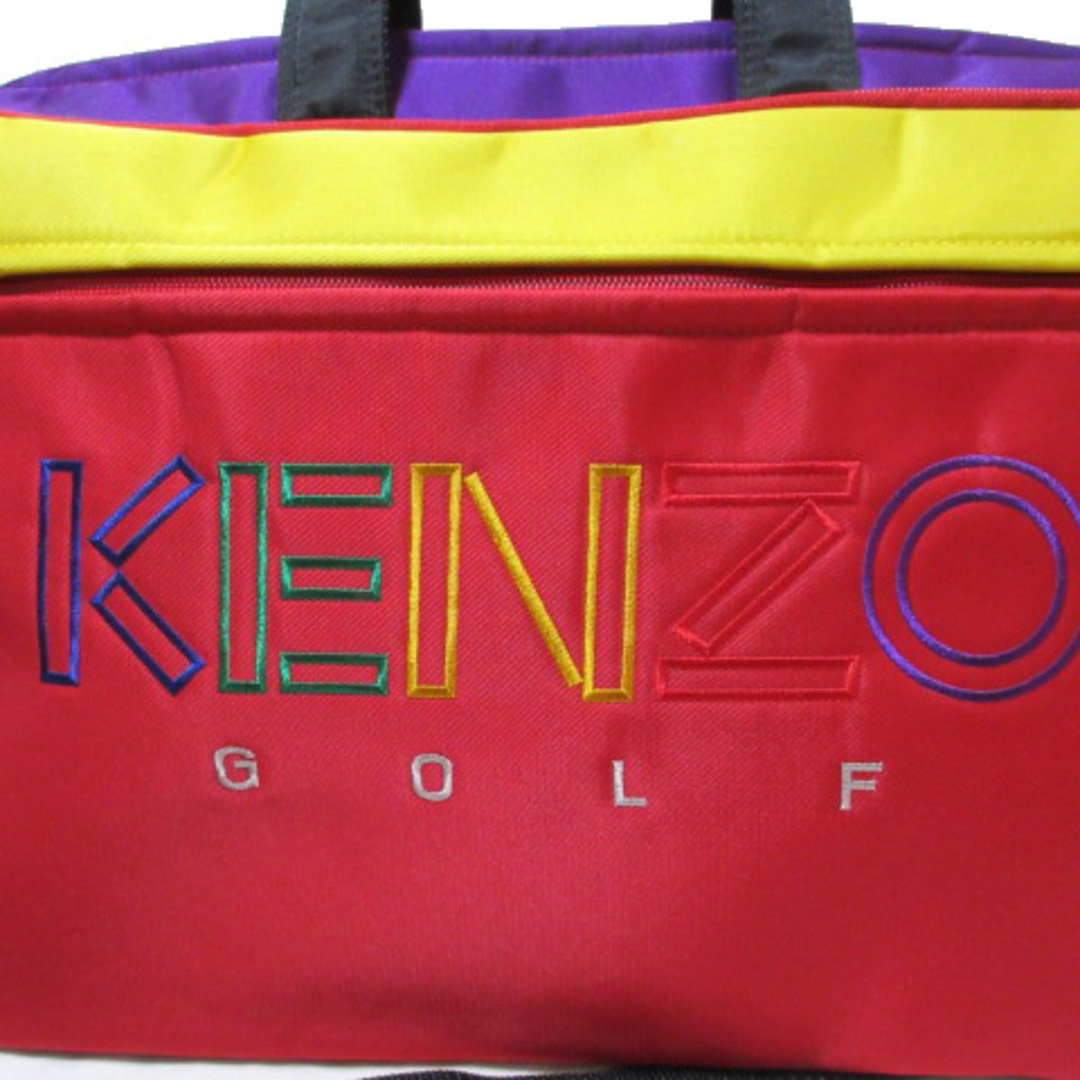 KENZO - ケンゾー ゴルフ タグ付き ボストンバッグ 2WAY 赤 黄 紫