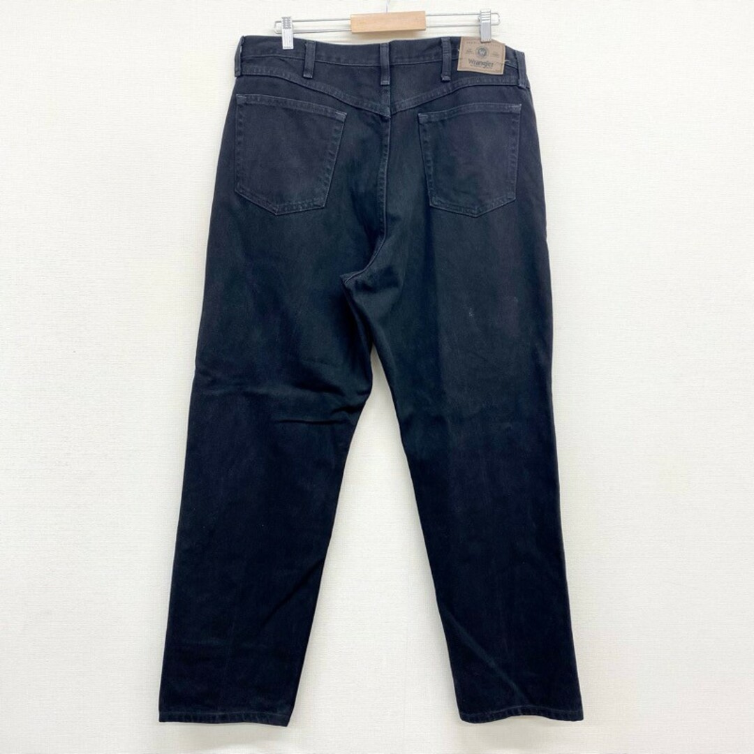 華麗華麗US古着 ラングラー Wrangler ブラック デニム パンツ テーパード RELAXED FIT サイズ：W38 L33 ビッグサイズ  97601CB スラックススーツパンツ