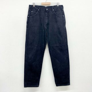 ラングラー(Wrangler)のUS古着 ラングラー Wrangler ブラック デニム パンツ テーパード サイズ：W35 L31.5  97601CB 【中古】(スラックス/スーツパンツ)