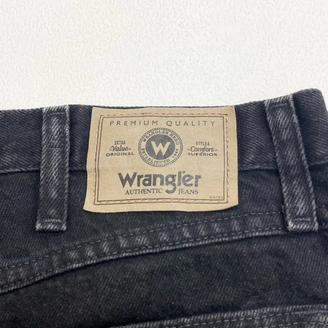 Wrangler(ラングラー)のUS古着 ラングラー Wrangler ブラック デニム パンツ テーパード サイズ：W34 L30  96501CB 【中古】 メンズのスーツ(スラックス/スーツパンツ)の商品写真