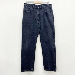 ラングラー(Wrangler)のUS古着 ラングラー Wrangler ブラック デニム パンツ テーパード サイズ：W35 L31.5 97601CB 【中古】(スラックス/スーツパンツ)