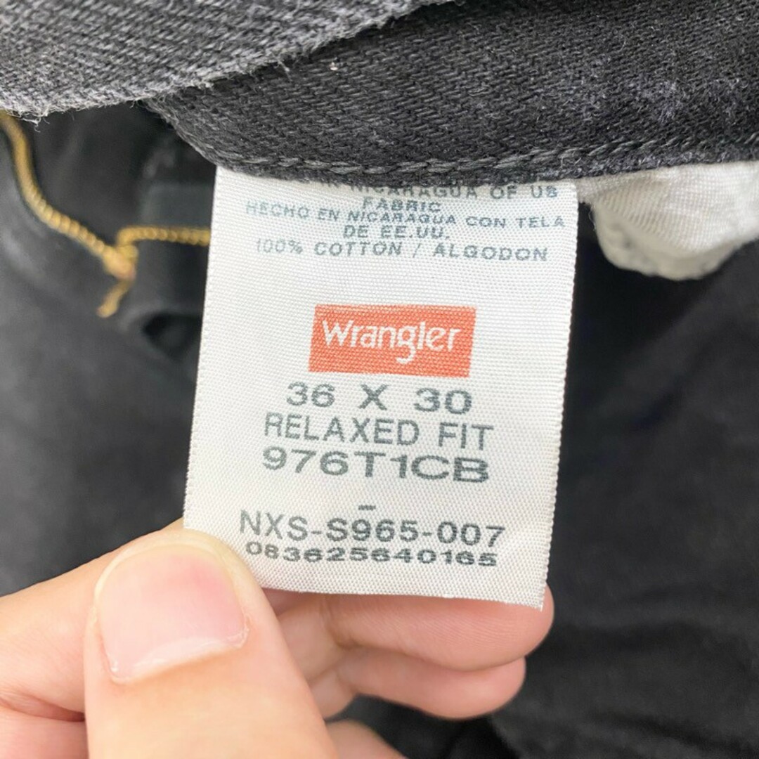 Wrangler デニムパンツ　ブラック　36×30