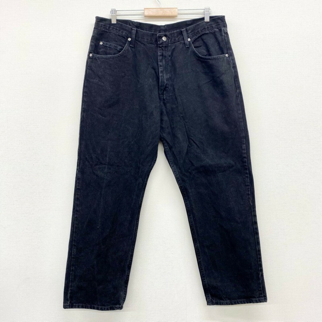 Wrangler(ラングラー)のUS古着 ラングラー Wrangler ブラック デニム パンツ テーパード RELAXED FIT サイズ：W38 L30 ビッグサイズ 976T1CB 【中古】 メンズのスーツ(スラックス/スーツパンツ)の商品写真