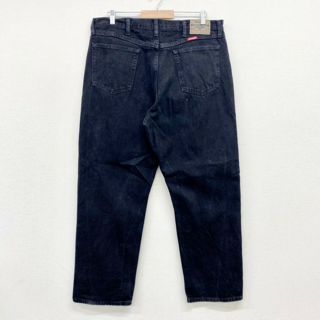 Wrangler(ラングラー)のUS古着 ラングラー Wrangler ブラック デニム パンツ テーパード RELAXED FIT サイズ：W38 L30 ビッグサイズ 976T1CB 【中古】 メンズのスーツ(スラックス/スーツパンツ)の商品写真