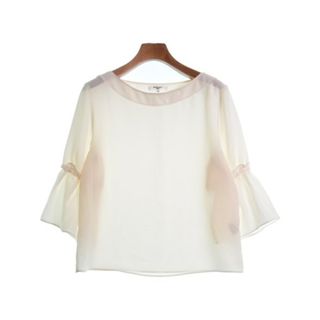 ナチュラルビューティーベーシック(NATURAL BEAUTY BASIC)のNATURAL BEAUTY BASIC ブラウス M 白 【古着】【中古】(シャツ/ブラウス(長袖/七分))