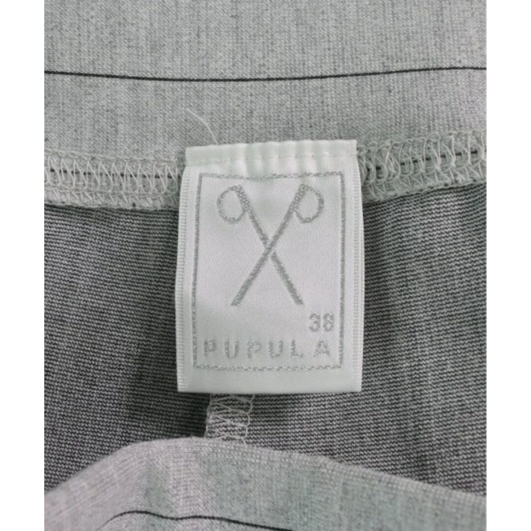 PUPULA - PUPULA ププラ スウェットパンツ 38(M位) グレーx黒