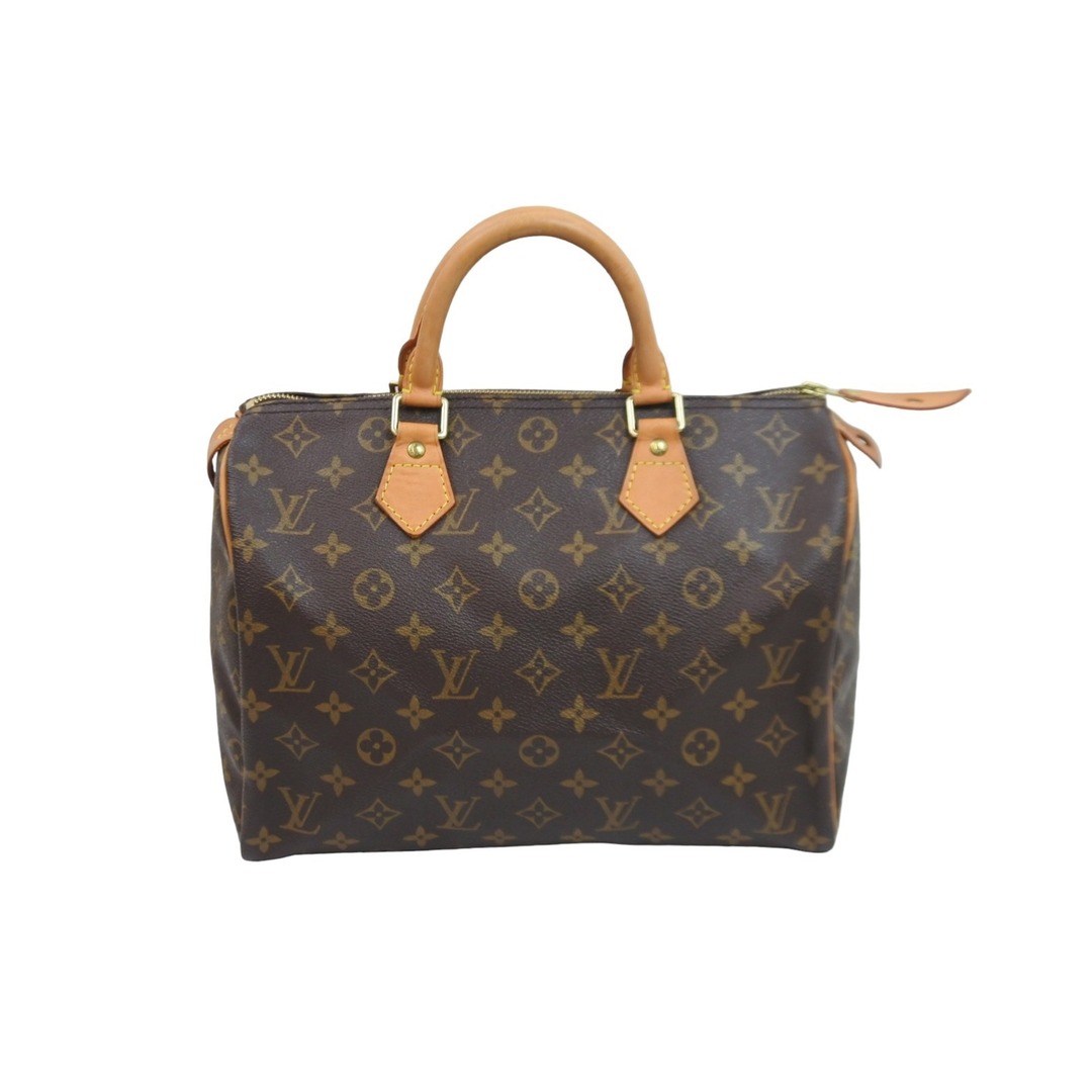 開閉式LOUIS VUITTON ルイヴィトン ハンドバッグ スピーディー30 M41526 モノグラム ゴールド金具 美品  53241