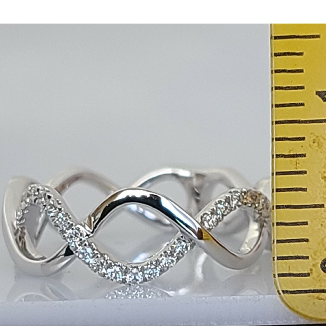 【新品】K18WG 18金 ホワイトゴールド ダイヤモンド リング レディースのアクセサリー(リング(指輪))の商品写真