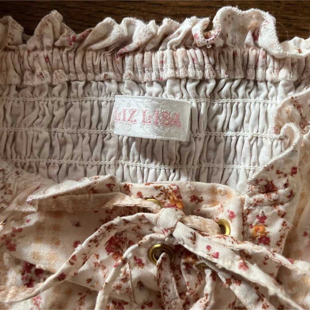 LIZ LISA(リズリサ)の【美品】リズリサの可愛い花柄ビスチェ♡ レディースのトップス(カットソー(半袖/袖なし))の商品写真