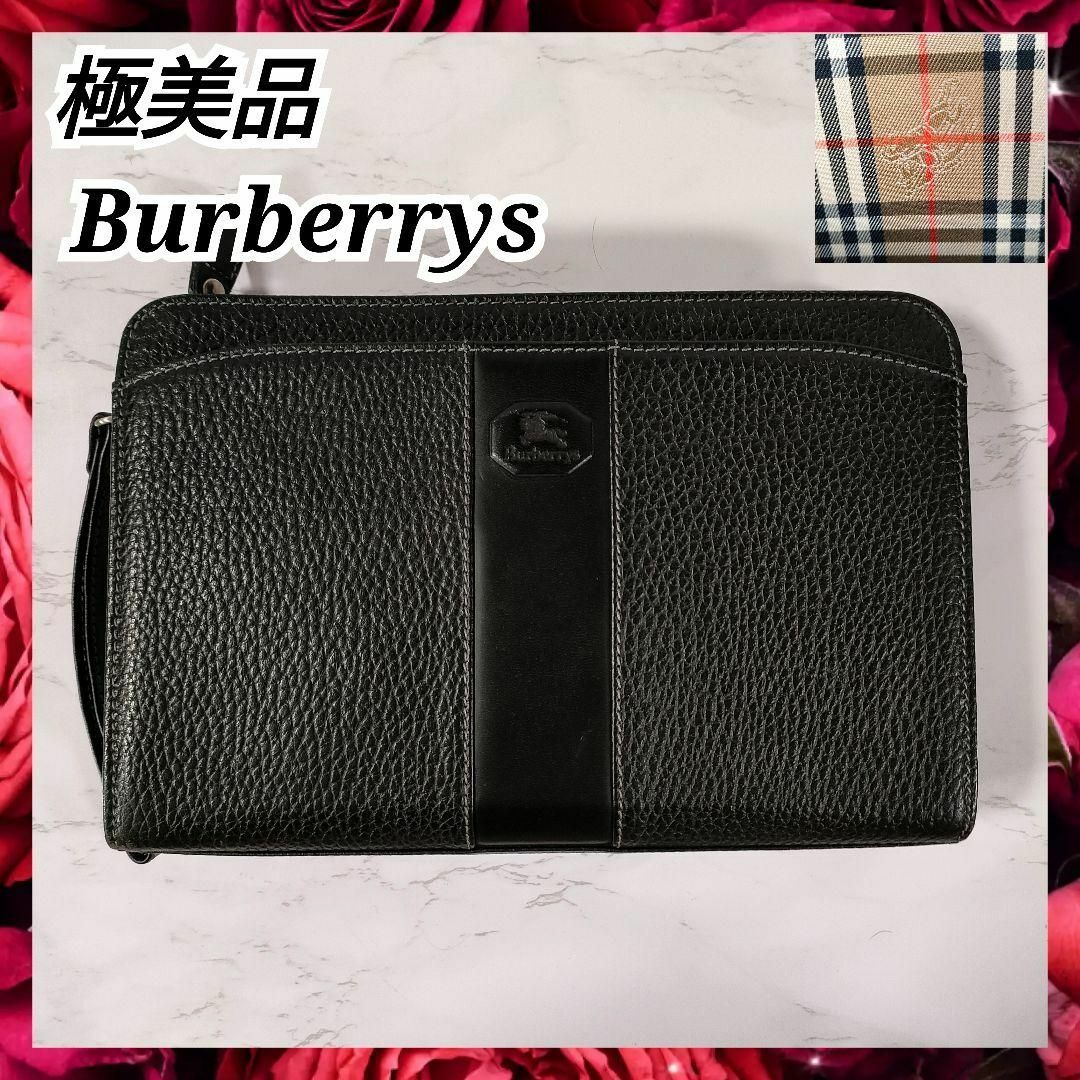 極美品 Burberrys バーバリー セカンドバッグ クラッチバッグ