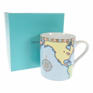 【中古】【SAランク】Tiffany＆Co. ティファニー 世界地図 ワールドマップ マグカップ 食器 マルチカラー ボーンチャイナ【ISEYA】(その他)